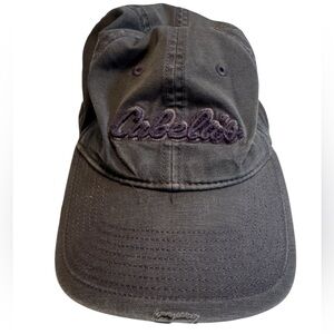 Cabela's Hunting Charcoal Gray Steel Blue Men’s Cotton Strap Back Baseball Hat